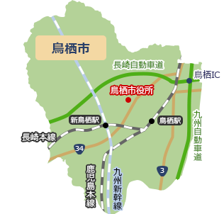 鳥栖市地図画像