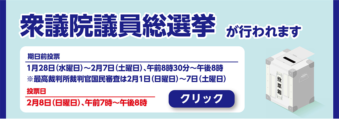 衆議院議員総選挙が行われます