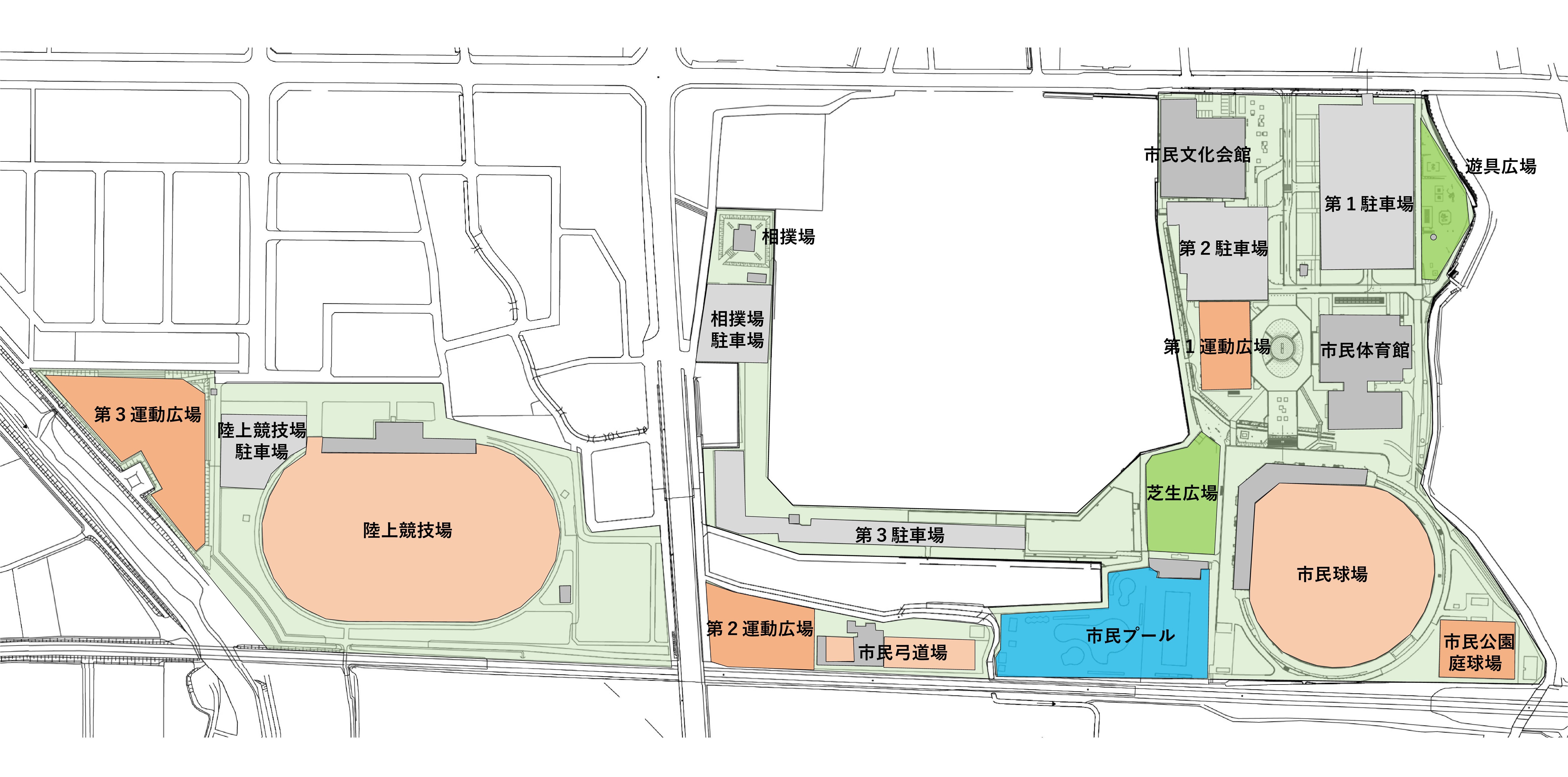 市民公園案内図