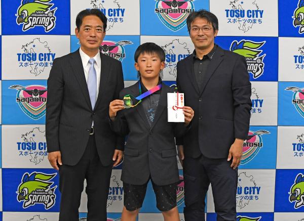園選手表敬訪問
