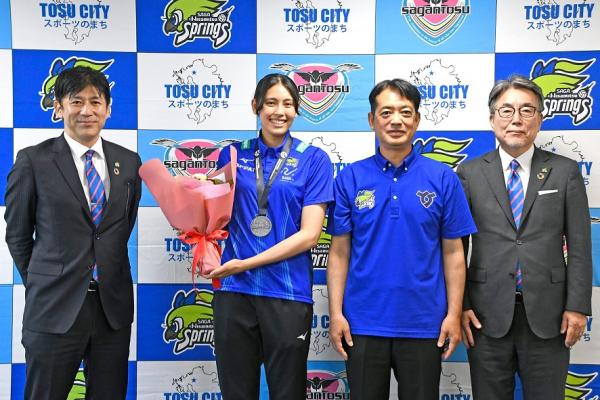 井上選手表敬訪問