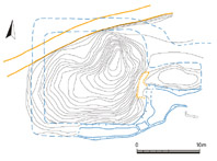 赤坂古墳墳丘測量図の画像