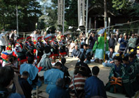 四阿屋神社の御田舞の画像