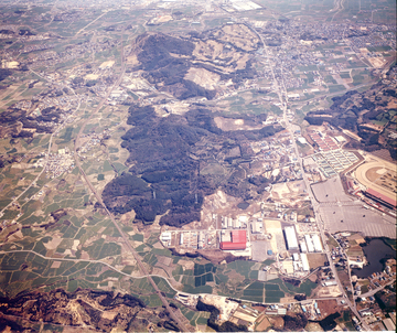 西部工業団地開発前（昭和60年ごろ撮影）の画像