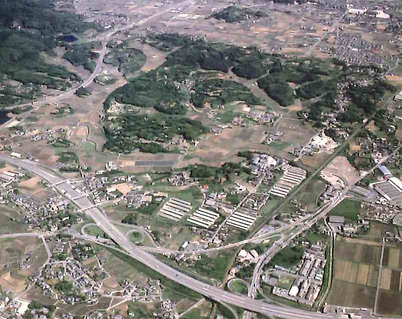 開発前の弥生が丘（昭和62年撮影）の画像