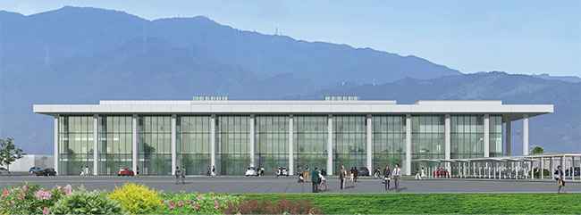 新庁舎外観イメージ（南面）の画像