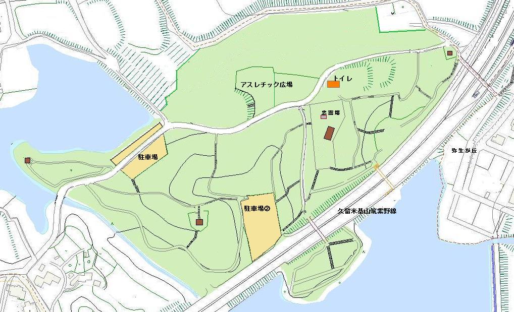 田代公園案内図の画像