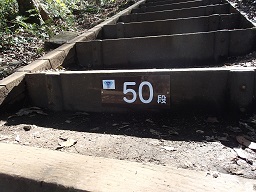 朝日山公園トレーニング階段の段数表示をしましたの画像2