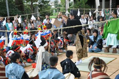 四阿屋神社の御田舞