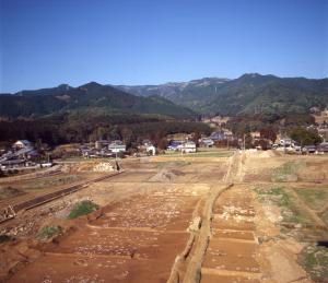 発掘調査中の新町町屋遺跡