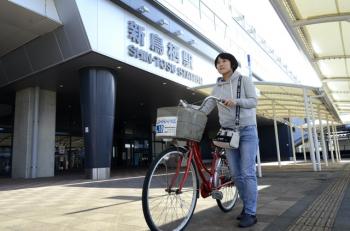 新鳥栖駅構内のレンタル自転車の画像