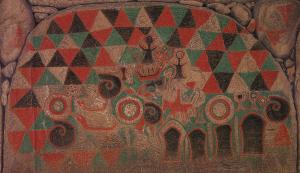 田代太田古墳奥壁復元模写図